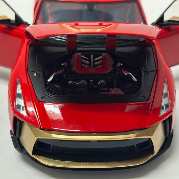 1:18 Scale Nissan GTR50 Spray Metal Sports Car Alloy Model Car Diecast Red - Picture 9 of 10